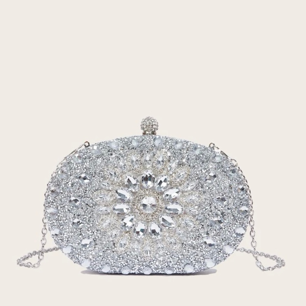 Rihenstone evening bag, Women clutch